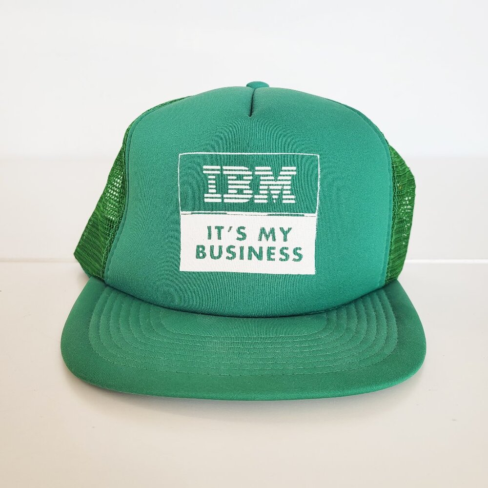 IMB It's My Business Retro Vintage Green Trucker Hat